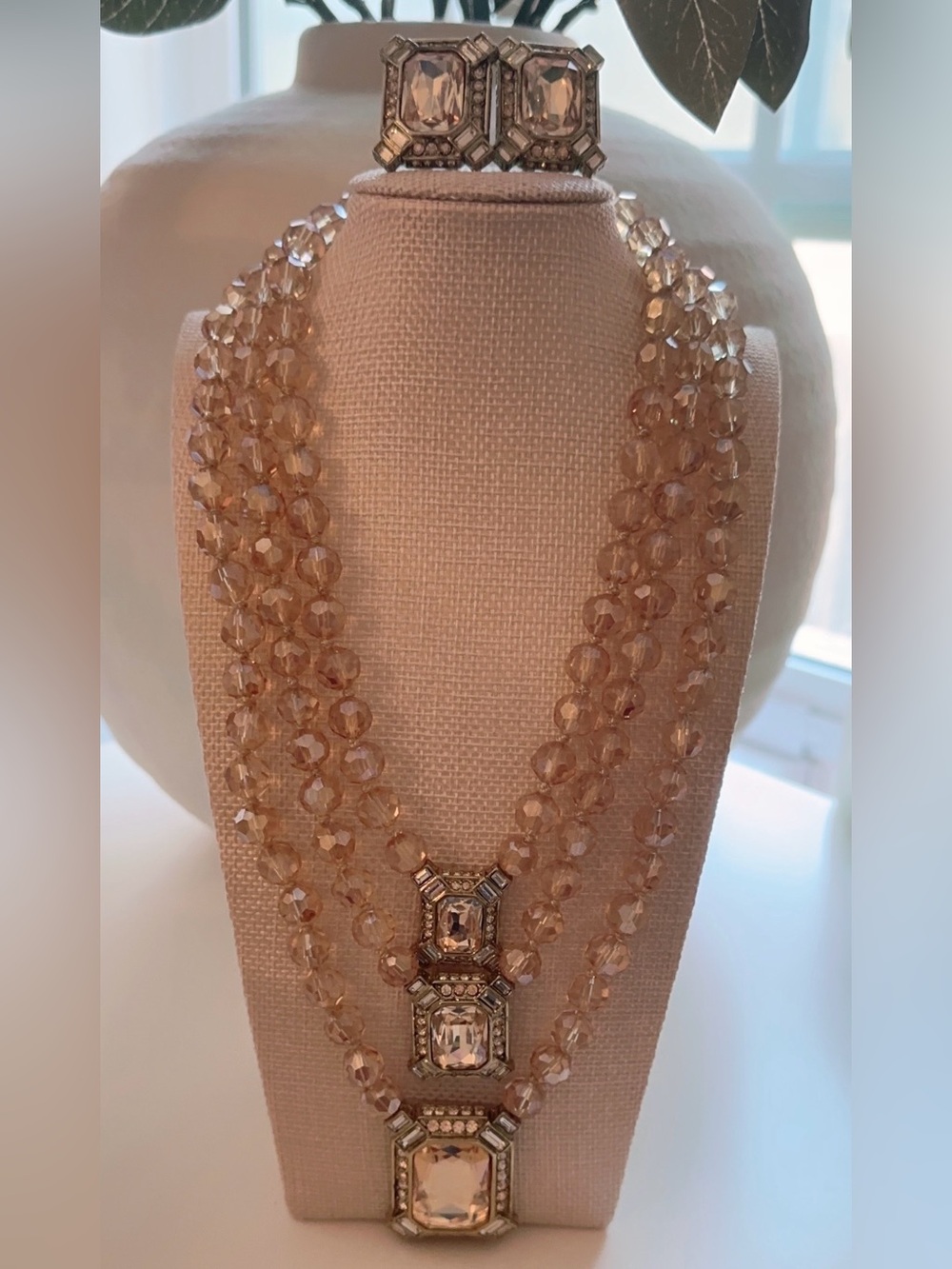Heidi Daus Matching Necklace and Earrings Set!